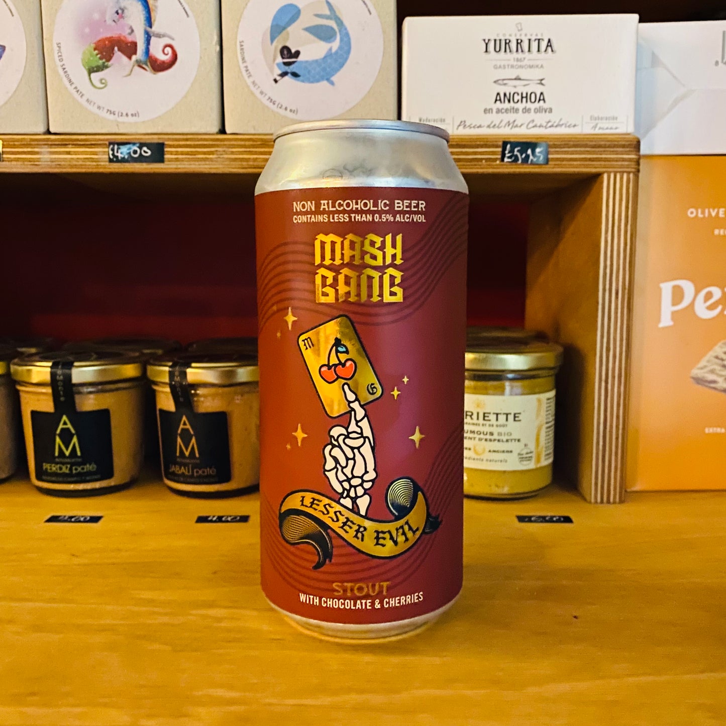 Mash Gang - Lesser Evil - AF Stout - 0.5% - 440ml Can