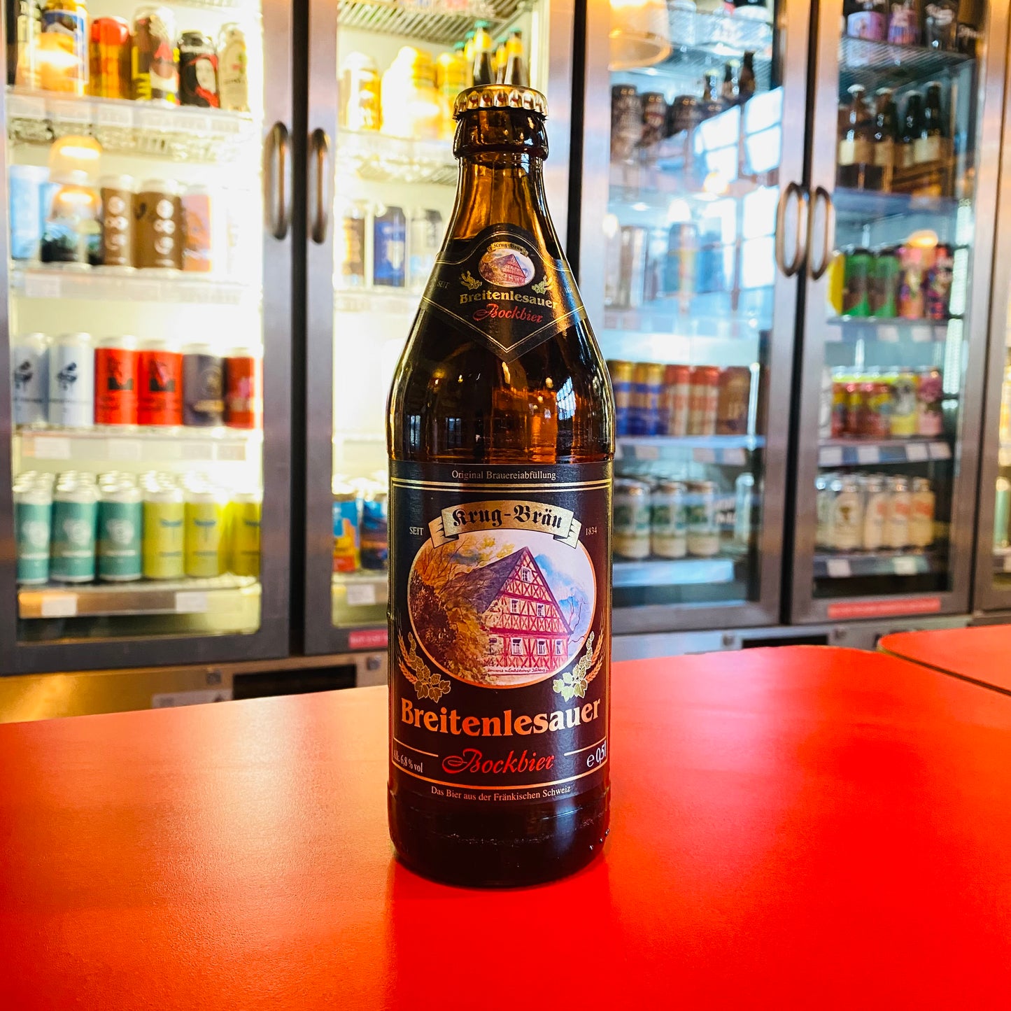 Krug-Bräu - Breitenlesauer Bockbier - Helles Bock - 500ml Bottle