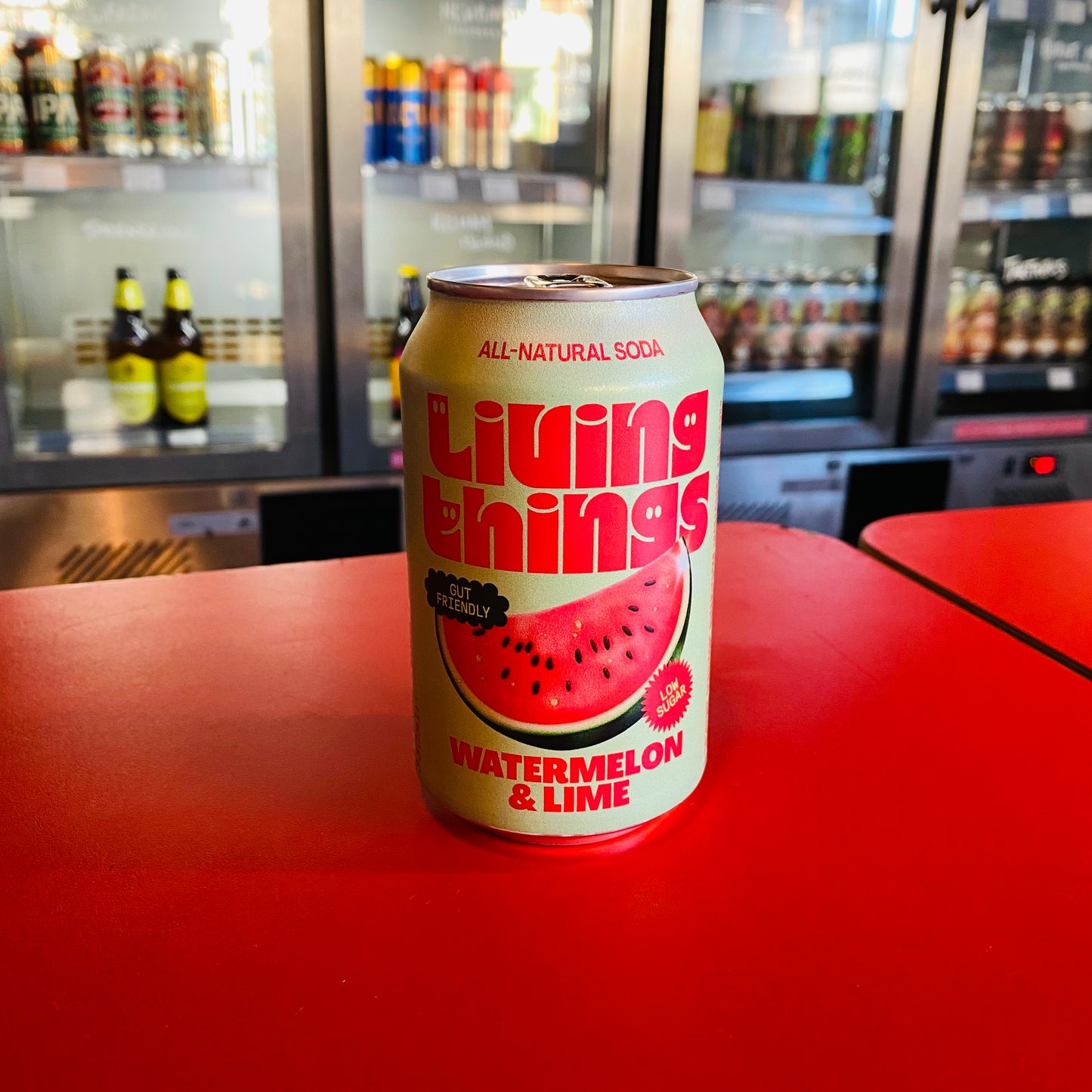 Living Things - Watermelon & Lime - Prebiotic Soda - 330ml Can