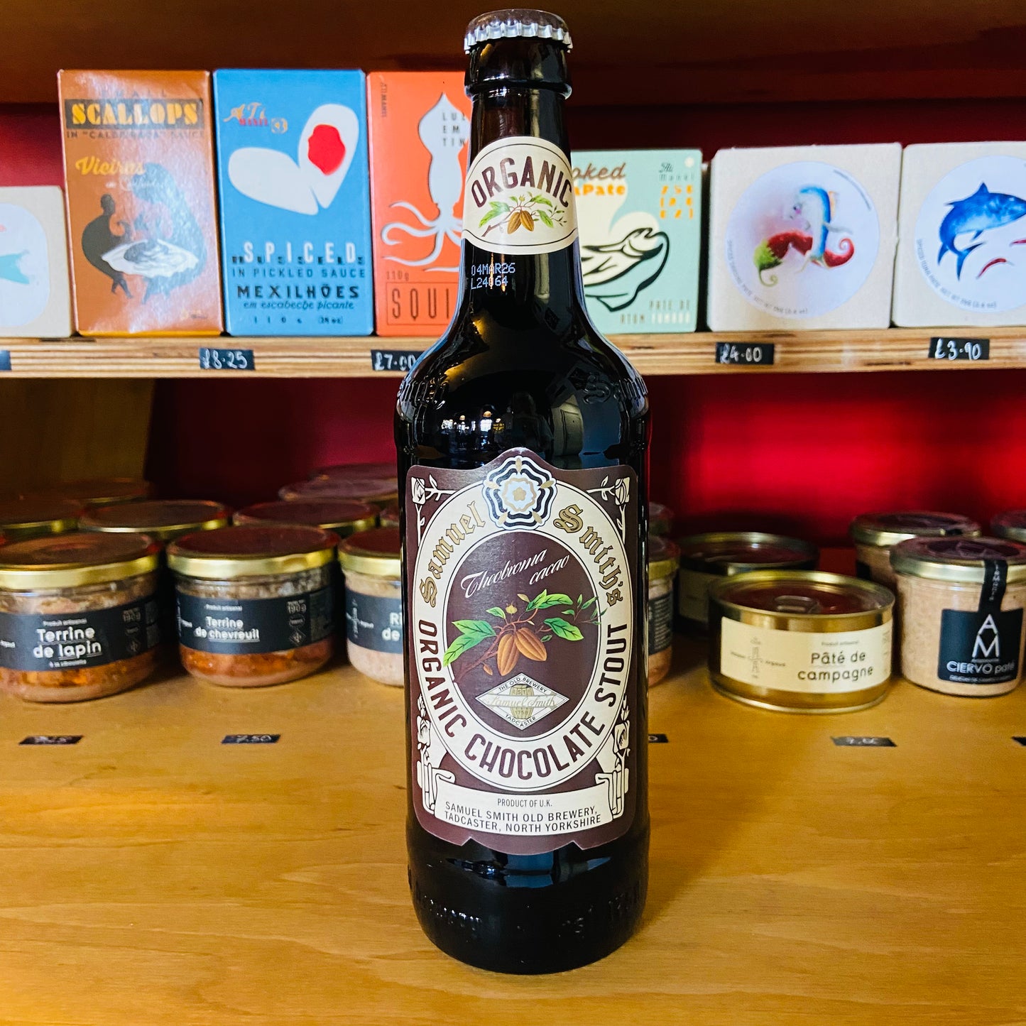 Samuel Smiths - Organic Chocolate Stout - Stout - 5.0% - 550ml Bottle