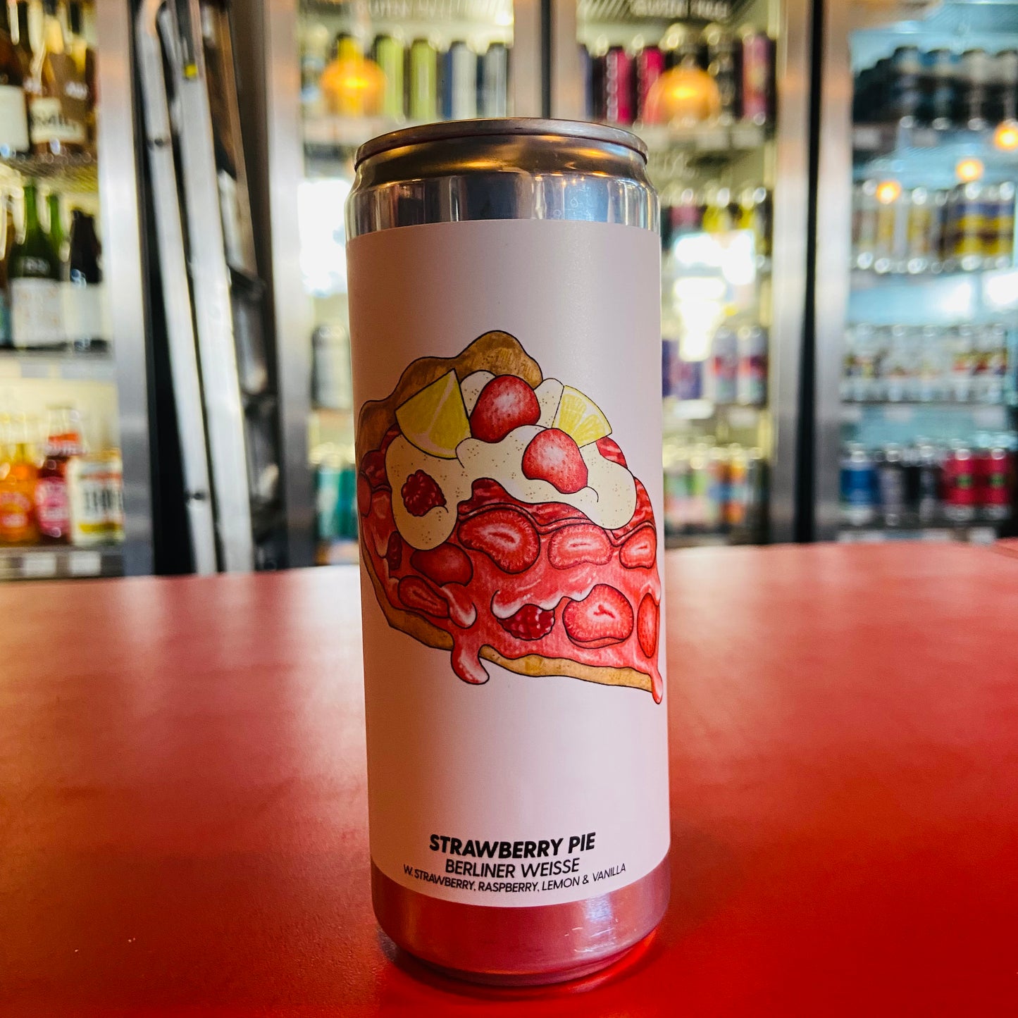 Brewski - Strawberry Pie - Fruited Berliner Weisse - 4.0% - 330ml Can