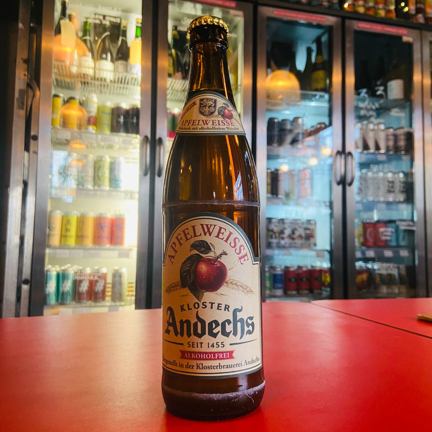 Klosterbrauerei Andechs - Apfelweisse - Non Alcoholic Apple Wheat Beer - 0.5% - 500ml Bottle