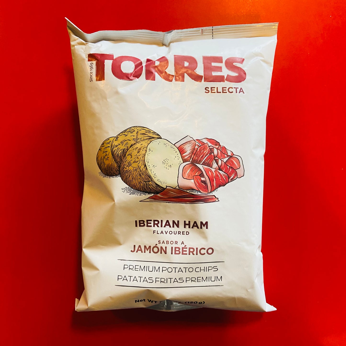 Torres - Iberian Ham Flavoured Potato Chips - 150g