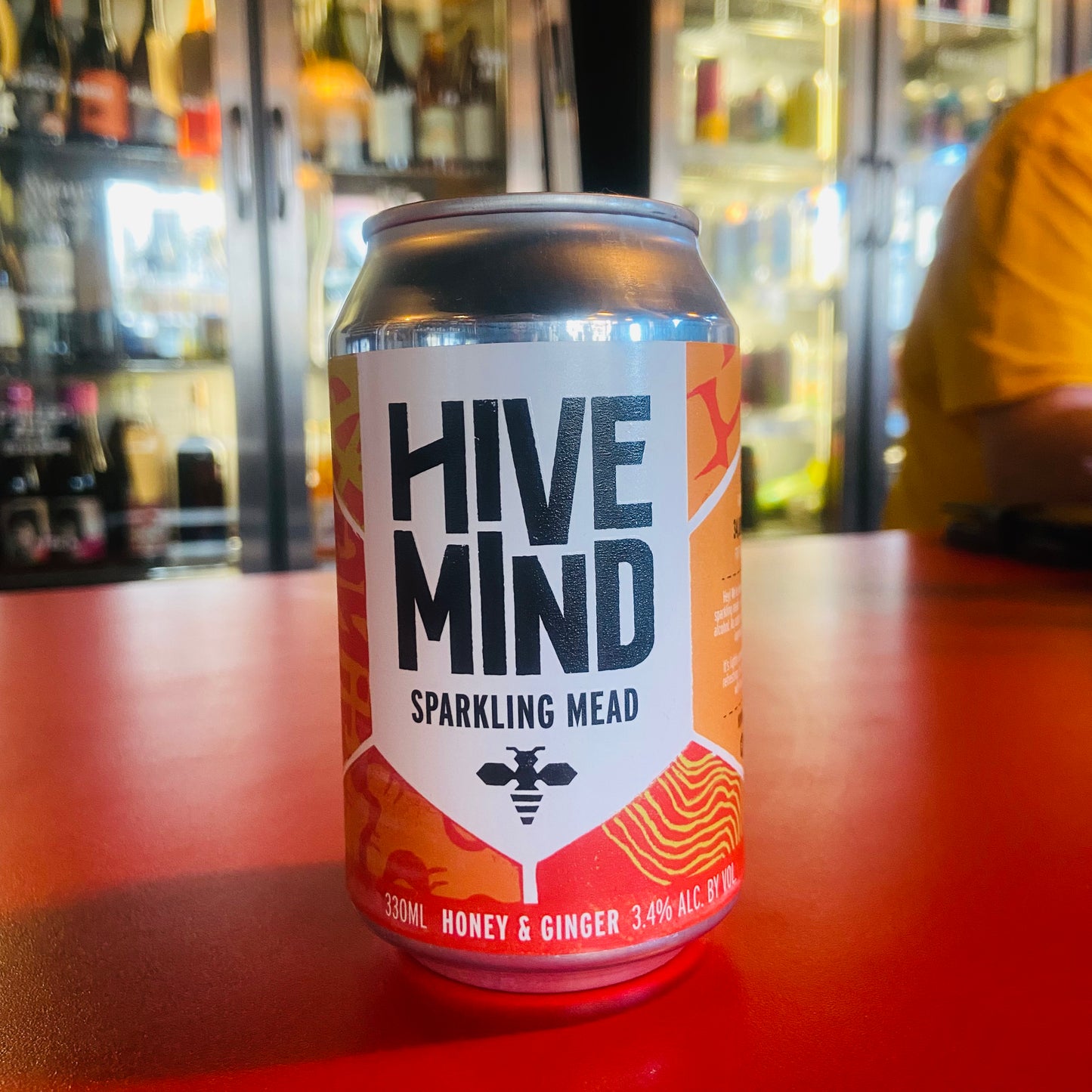 Hive Mind - Honey & Ginger Sparkling Mead - Sparkling Mead - 3.4% - 330ml Can