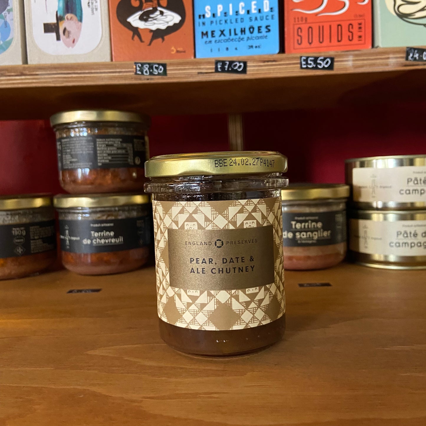 England Preserves - Pear, Date & Ale Chutney - 190g