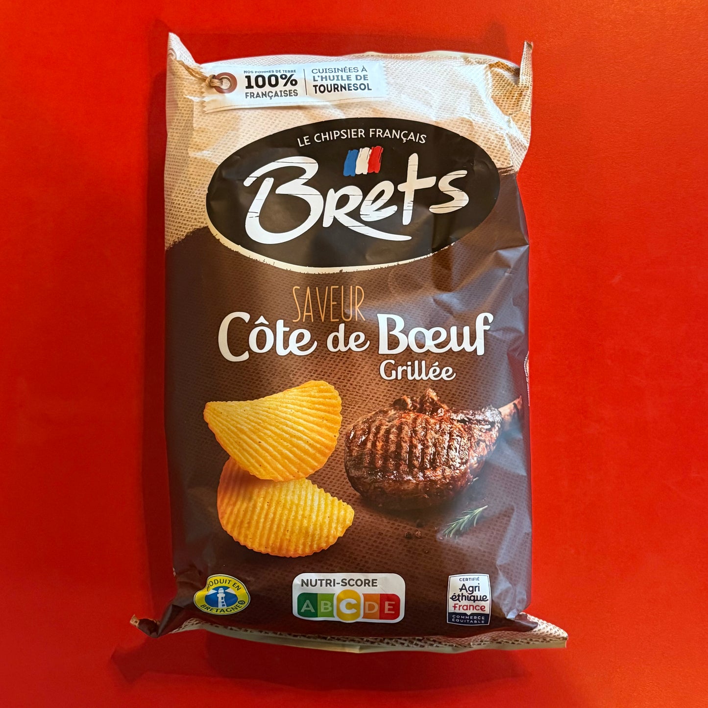 Le Chipsier Francais Brets - Cote de Boeuf Grillee Crisps
