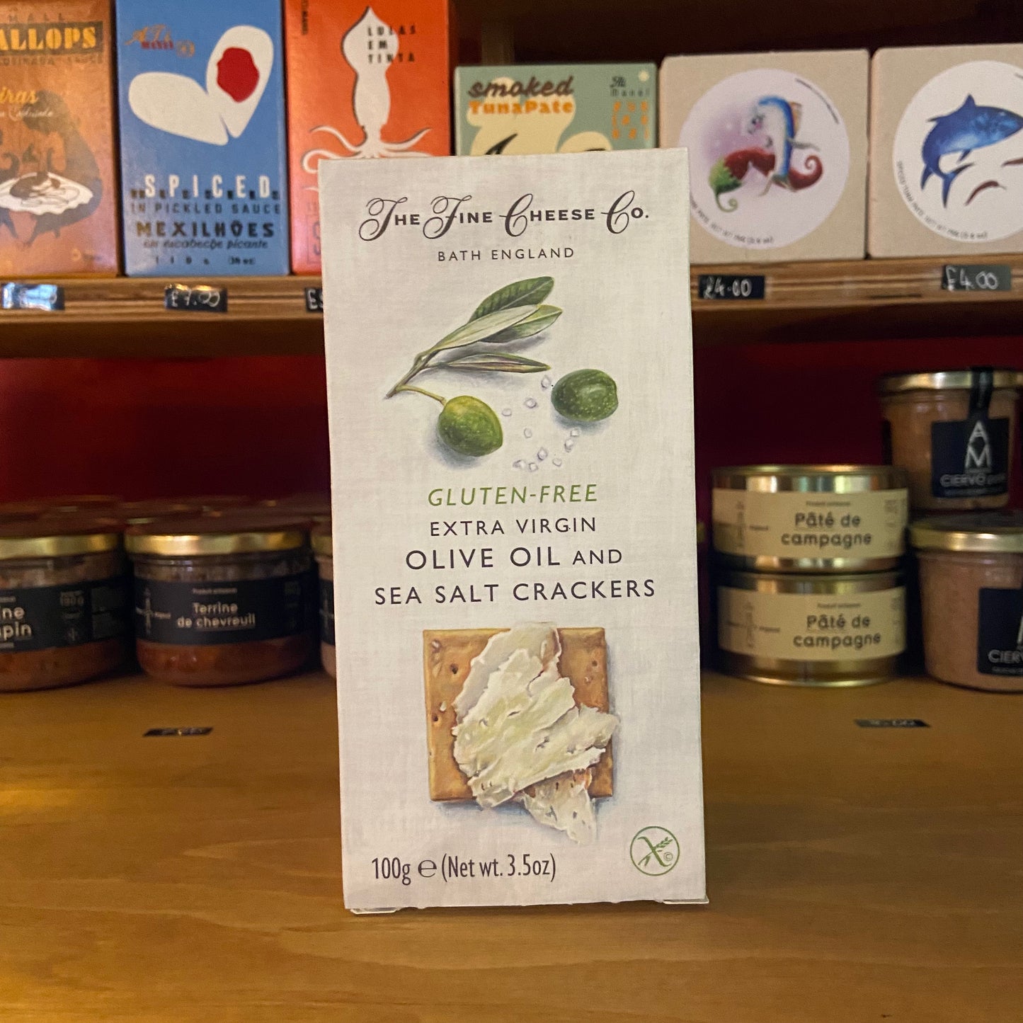 Gluten-Free Extra Virgin Olive Oil & Sea Salt Crackers