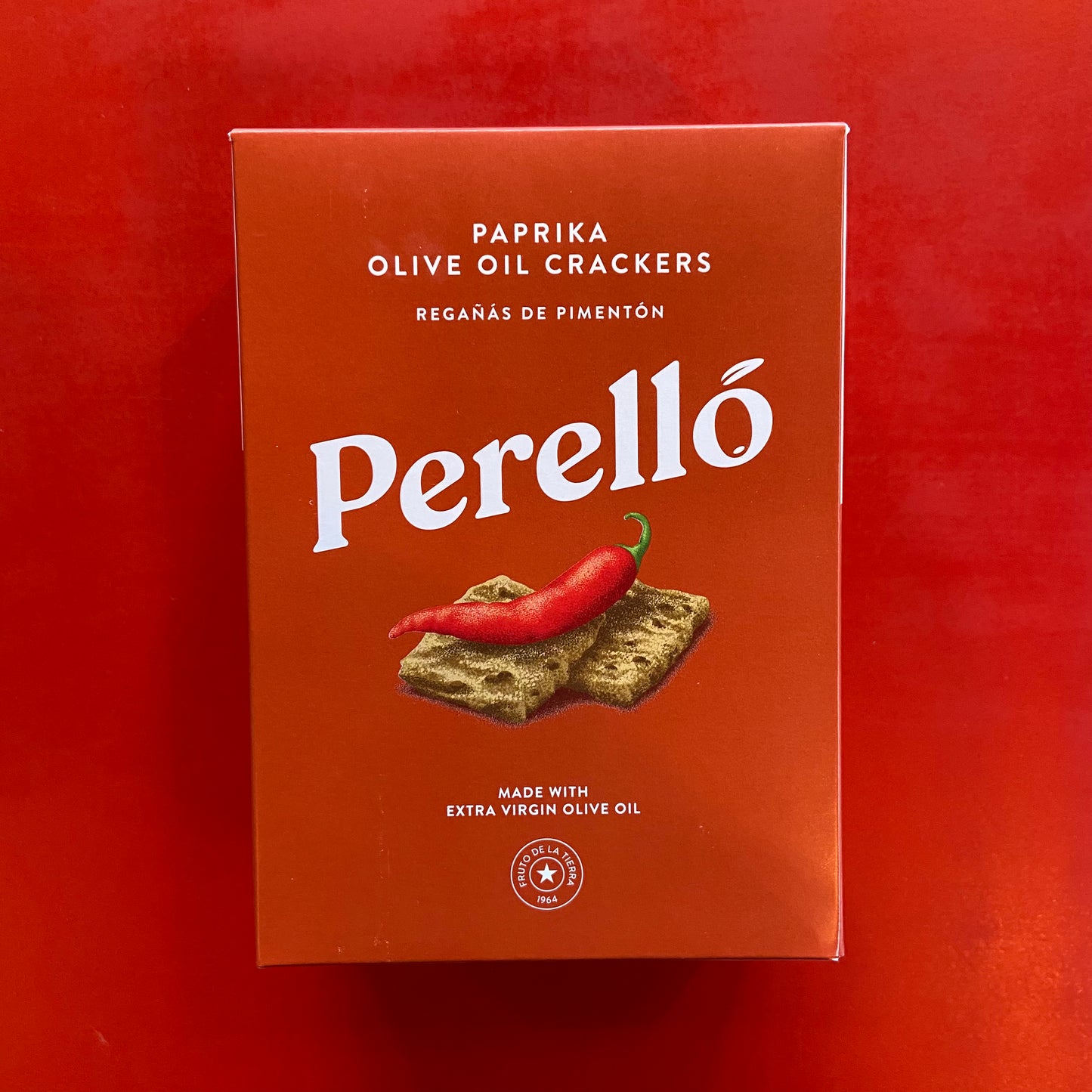 Perelló - Paprika Olive Oil Crackers - Regañás De Pimentòn - 150g