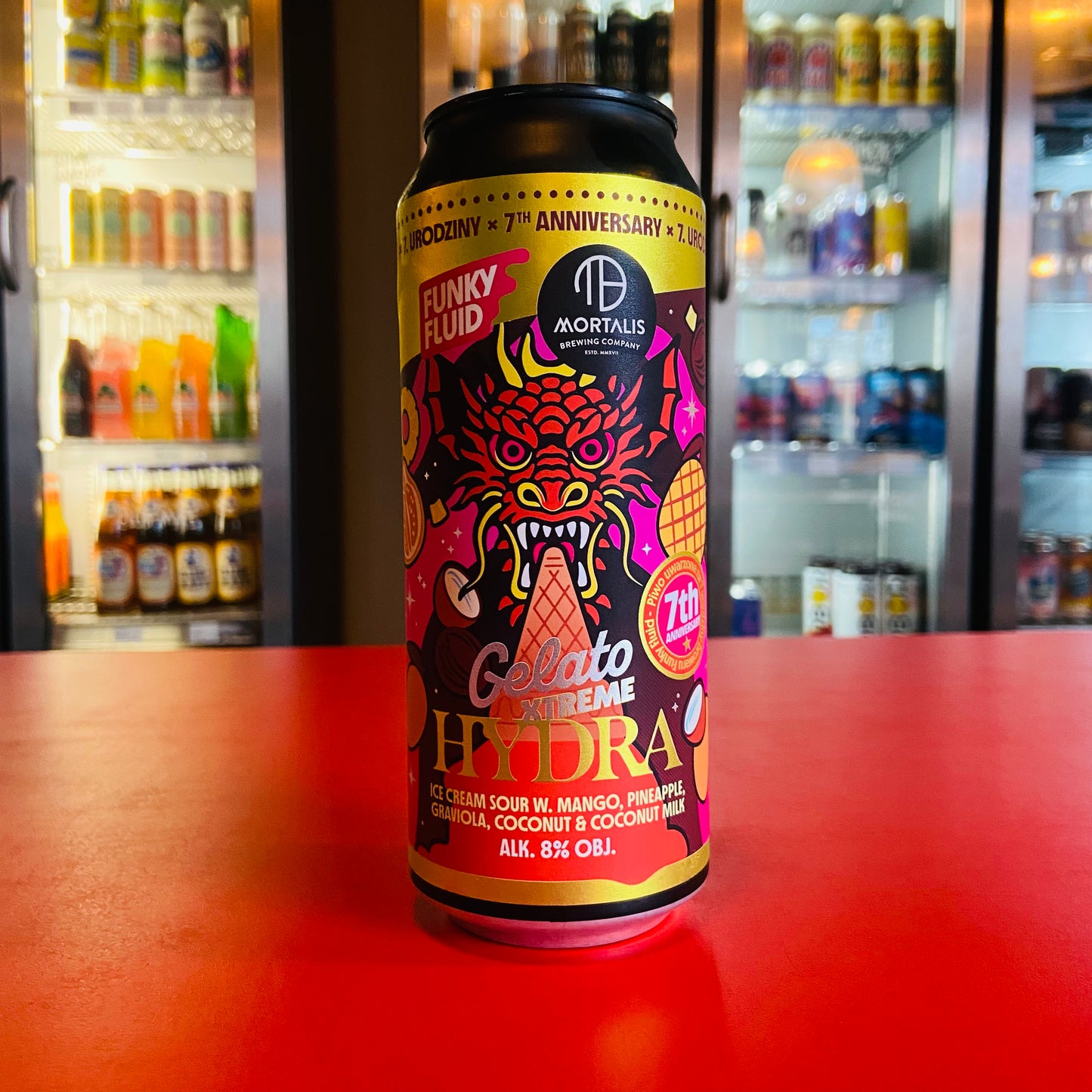 Funky Fluid x Mortalis - Gelato Xtreme Hydra - Ice Cream Sour - 8.0% - 500ml Can