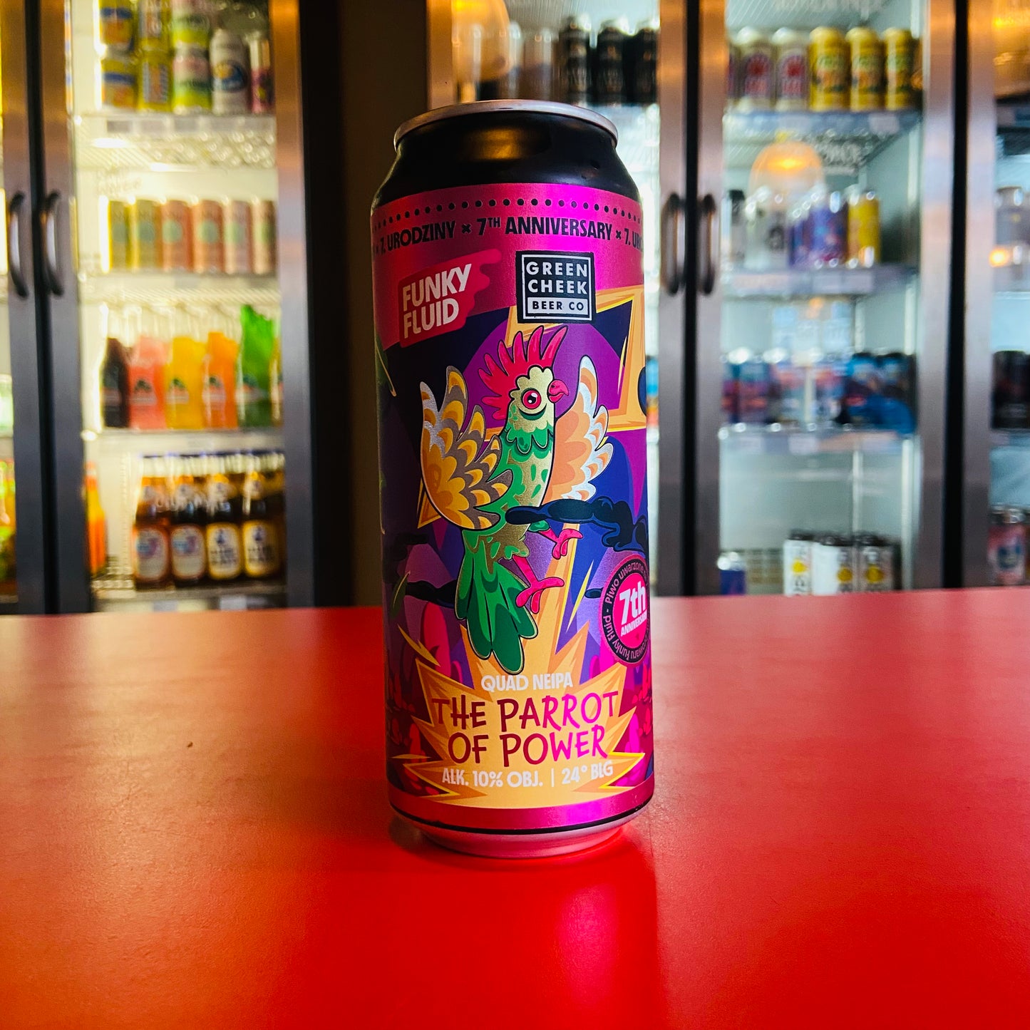 Funky Fluid x Green Cheek Beer Co. - The Parrot Of Power - Quad NEIPA - 10.0% - 500ml Can