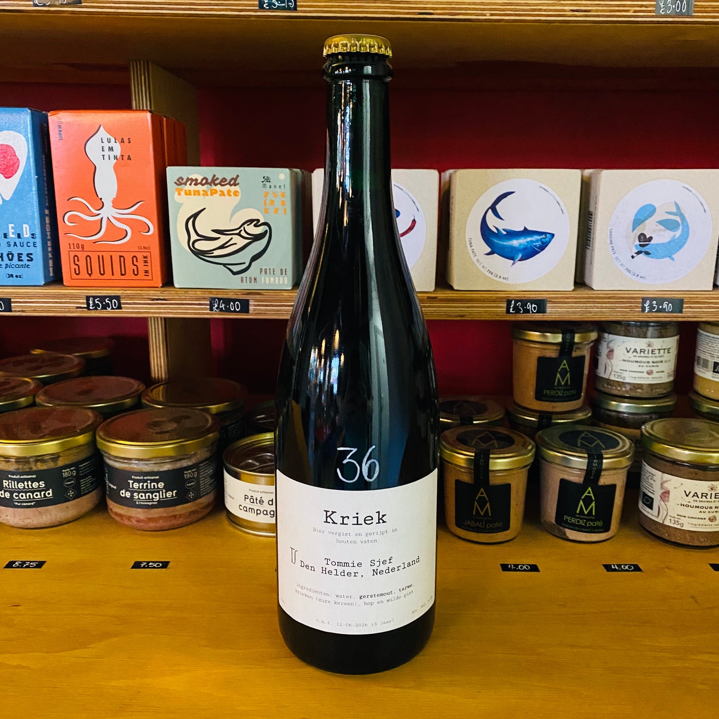 Tommie Sjef - Kriek - Cherry Lambic - 6.6% - 750ml Bottle