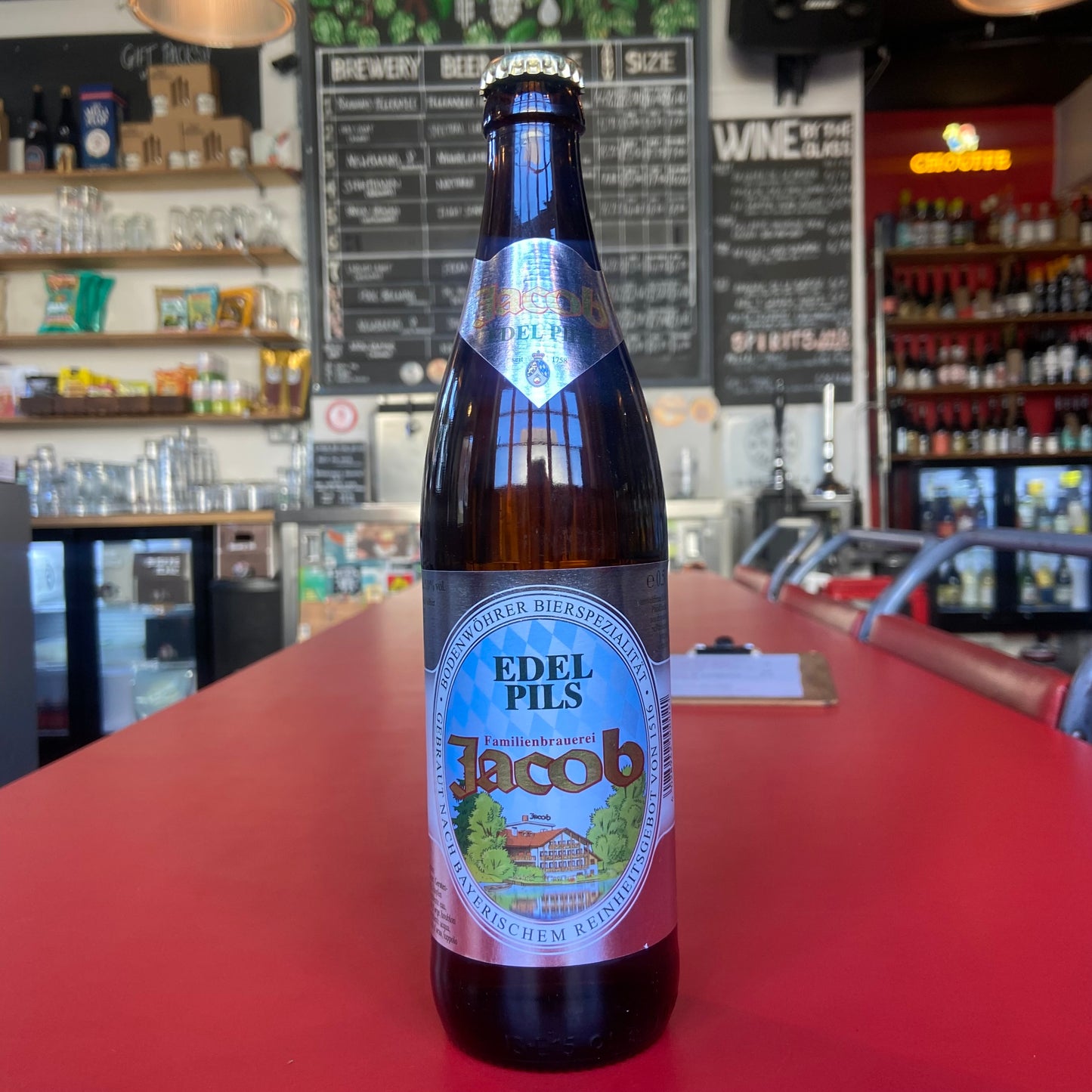 Familienbrauerei Jacob - Edel Pils - Pilsner - 5.0% - 500ml Bottle