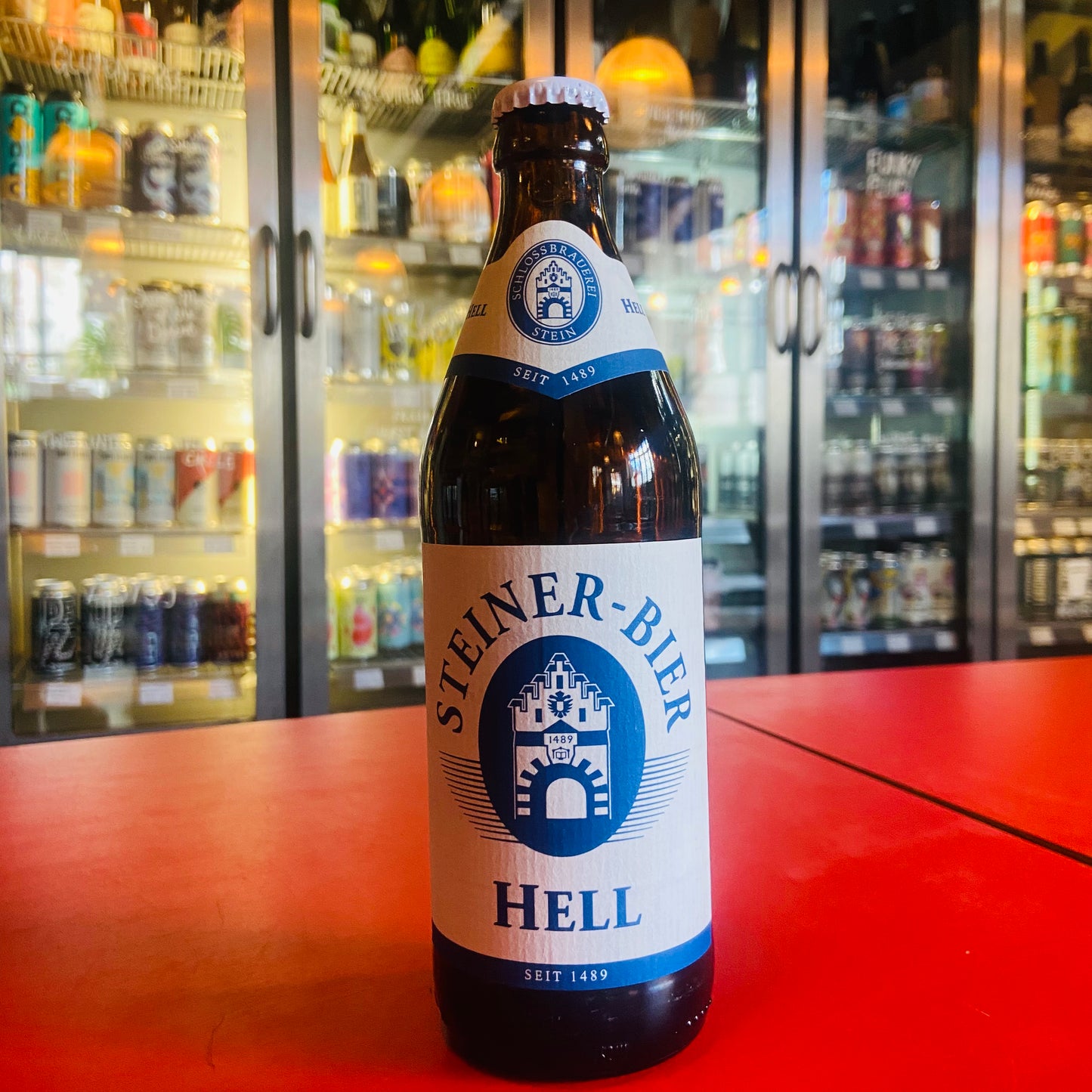 Schlossbrauerei Stein - Steiner-Bier Hell - Helles Lager - 4.9% - 500ml Bottle