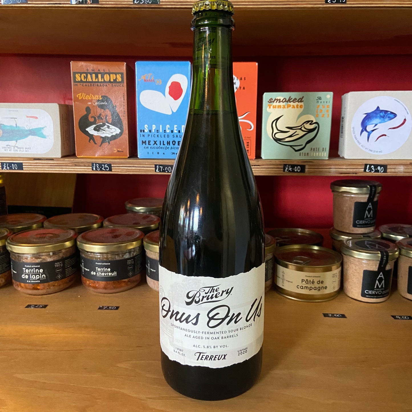 The Bruery Terreux - Onus On Us - Barrel Aged Spontaneously Fermented Ale - 5.9% - 750ml Bottle
