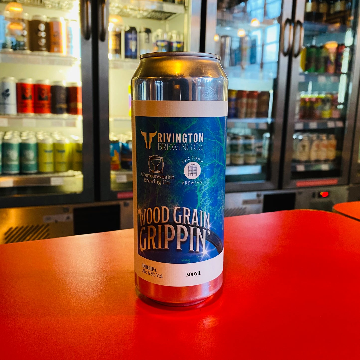 Rivington x Commonwealth x Factory Brewing - Wood Grain Grippin' - DDH IPA - 6.5% - 500ml Can