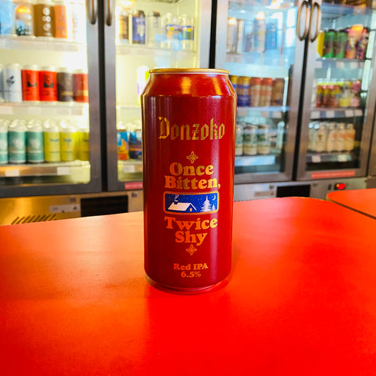 Donzoko - Once Bitten, Twice Shy - Red IPA - 6.5% - 500ml Can