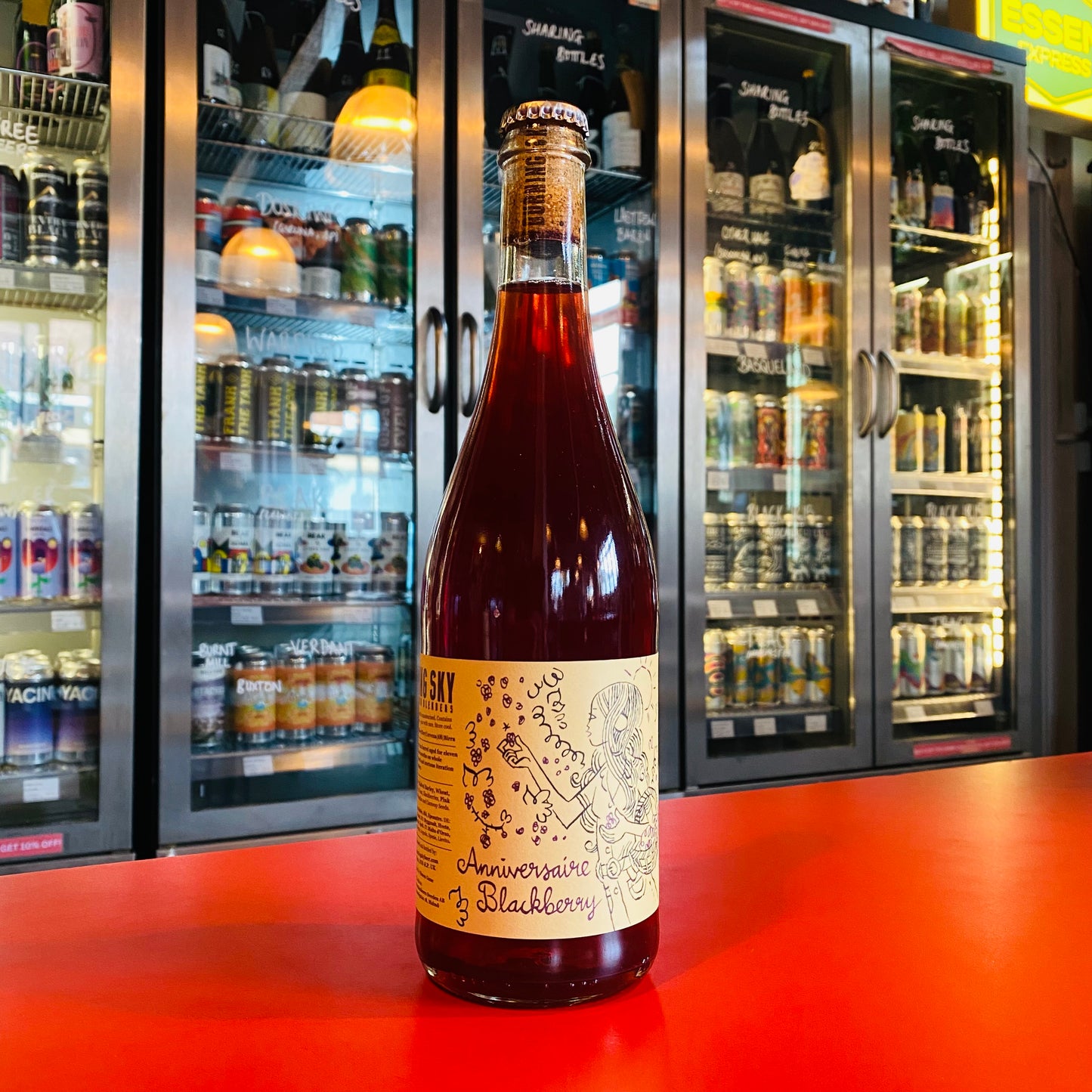 Burning Sky - Anniversaire Blackberry - BA Wild Ale - 6.3% - 750ml Bottle
