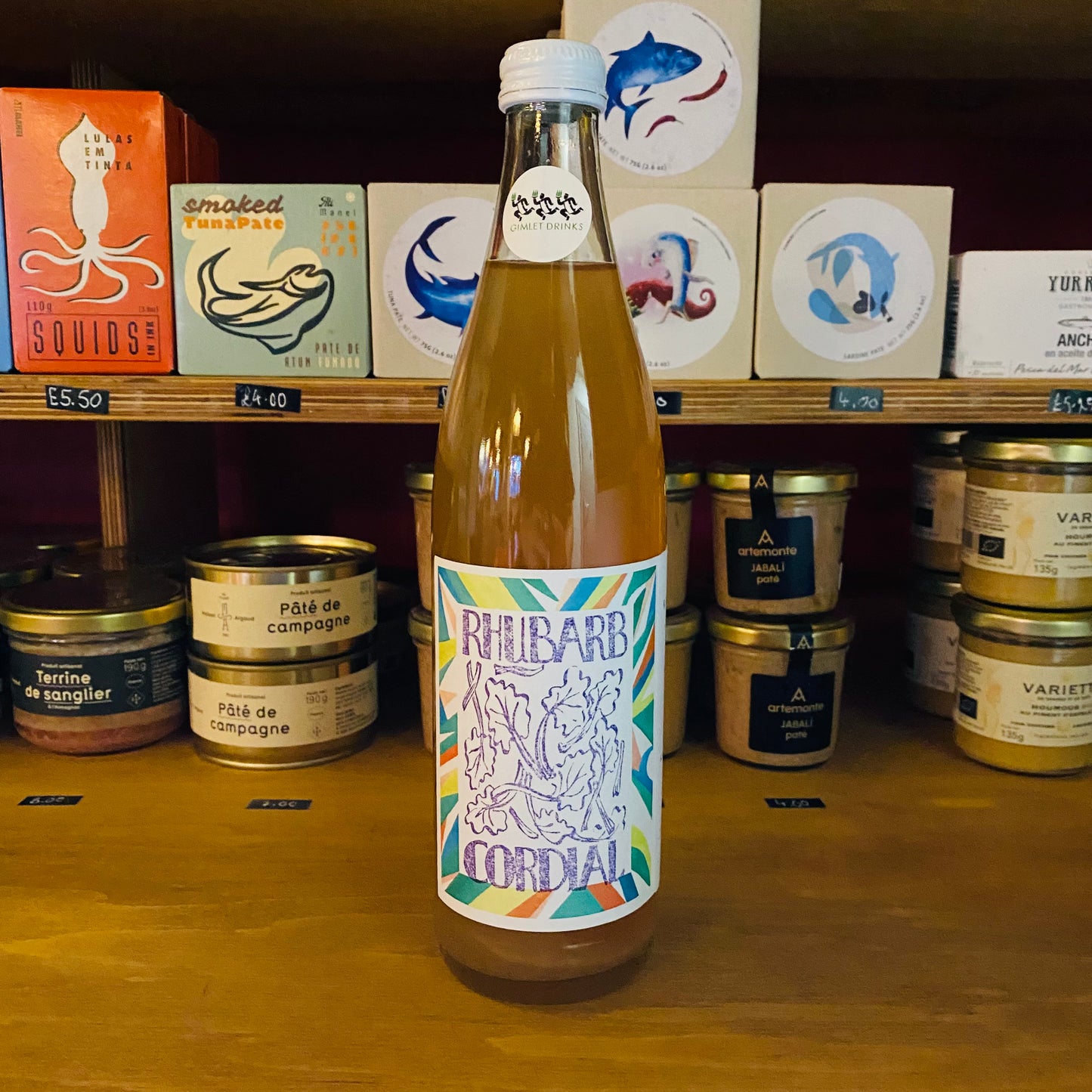 Gimlet Drinks - Rhubarb Cordial - Soft Drinks - 500ml