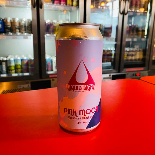 Liquid Light - Pink Moon - Raspberry Wheat Beer - 4.0% - 440ml Can