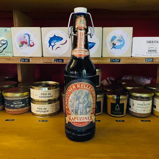 Kulmbacher Brauerei - Kapuziner Kellerweizen Naturtrüb - Wheat Beer - 5.1% - 500ml Bottle