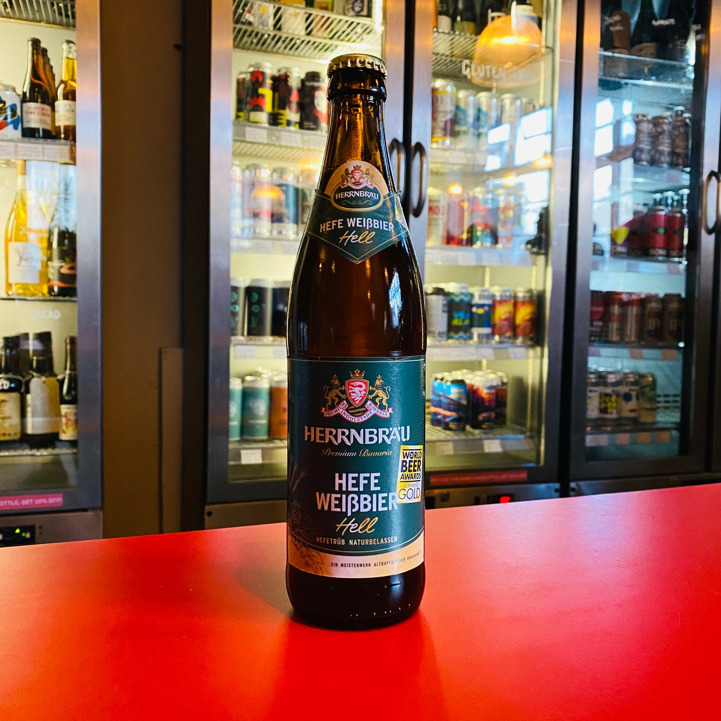 Herrnbräu - Hefe Weissbier Hell - Wheat Beer - 5.4% - 500ml Bottle