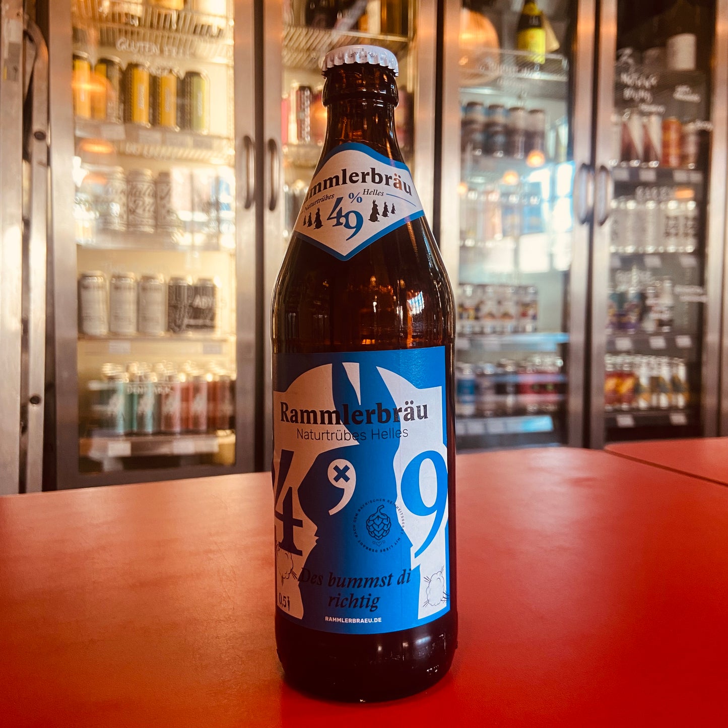 Rammlerbrau - Naturutrubes Helles - Organic Helles Lager - 4.9% - 500ml Bottle