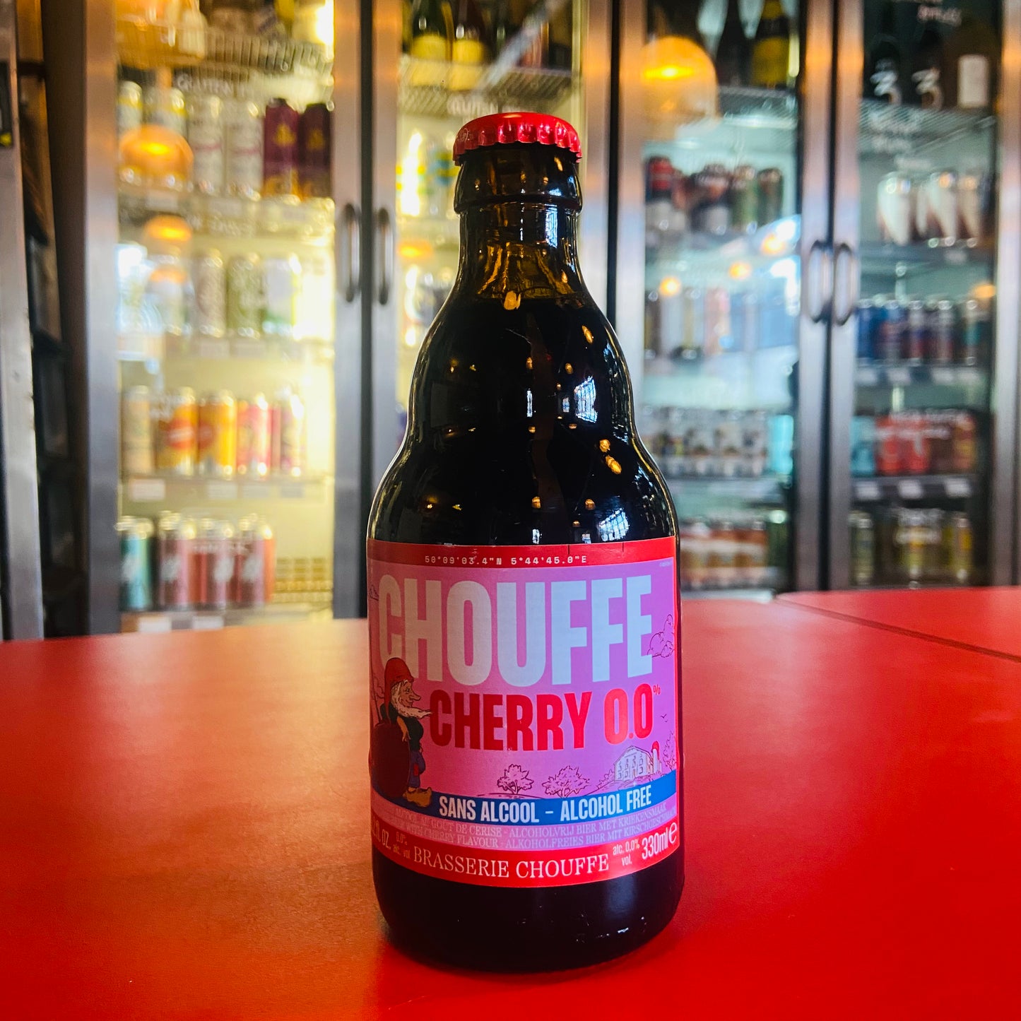 Brasserie Chouffe - Chouffe Cherry 0.0% - Alcohol Free Belgian Cherry Beer - 0.0% - 330ml Bottle
