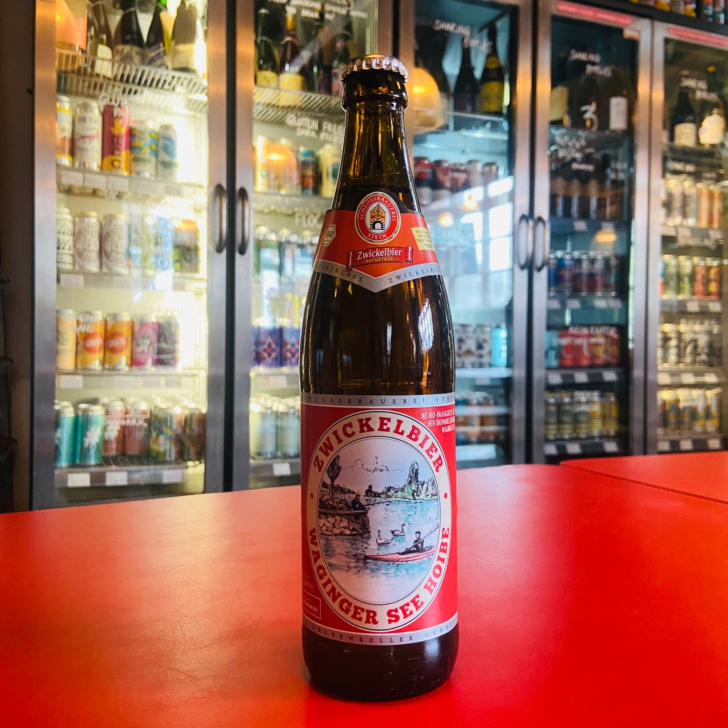 Schlossbrauerei Stein Zwickelbier Waginger See Hoibe - Lager - 5.3% - 500ml Bottle