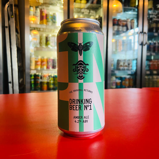 Blackjack Brew Co. x Cafe Beer Moth - Drinking Beer No.1 - Amber Ale - 4.2% - 440ml Can
