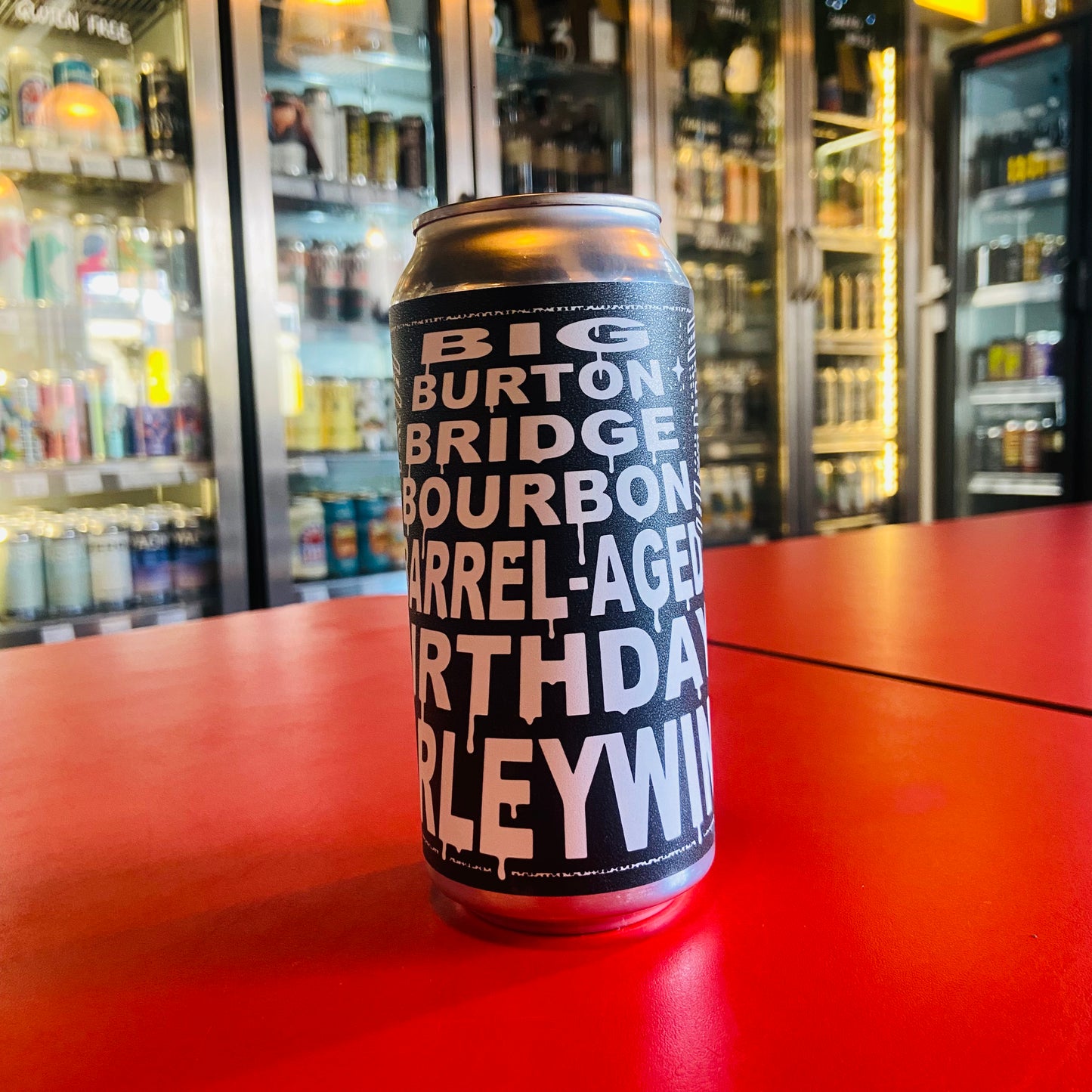 Black Iris x Burton Bridge Brewery - Big Burton Bridge Bourbon Barrel-Aged Birthday Barleywine - Barleywine - 11.0% - 440ml Can
