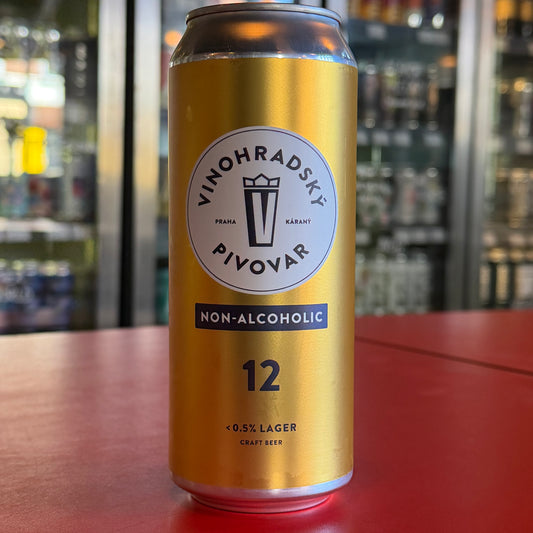Vinohradský - Vinohradská 12 - Alcohol-free Czech Pilsner - 0.5% - 500ml Can