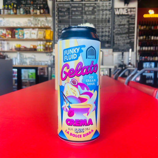 Funky Fluid x Vault City - Gelato: Crema La Dolce Dirra - Ice Cream Sour - 5.5% - 500ml Can
