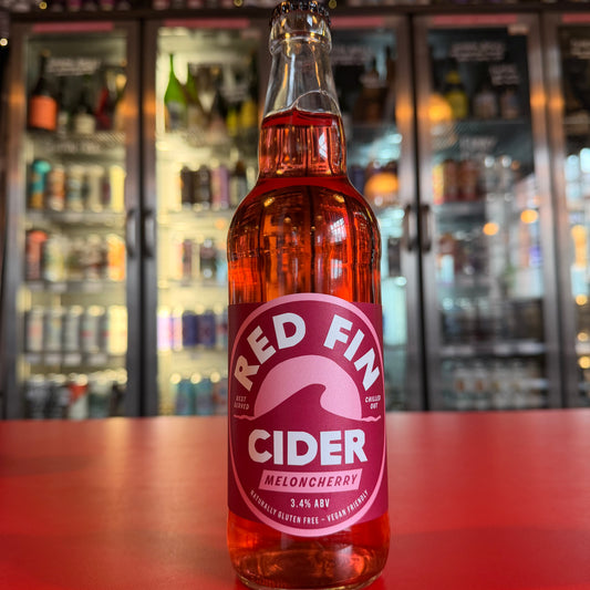 Red Fin Cider - Melon Cherry - Fruit Cider - 3.4% - 500ml Bottle