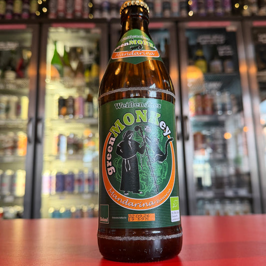 Klosterbrauerei Weissenohe - Green Monkey Mandarina - German Lager - 5.9% - 500ml Bottle