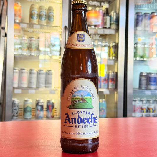 Klosterbrauerei Andechs - Weissbier Alkoholfrei - Alcohol free Wheat Beer - 0.5% - 500ml Bottle