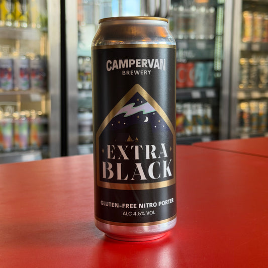 Campervan Brewery - Extra Black Nitro Porter - Gluten Free Nitro Porter - 4.5% - 500ml Can
