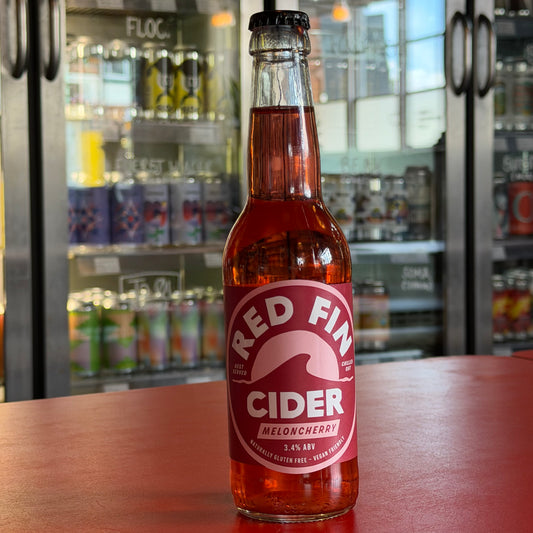 Red Fin Cider - Melon Cherry - Fruit Cider - 3.4% - 330ml Bottle