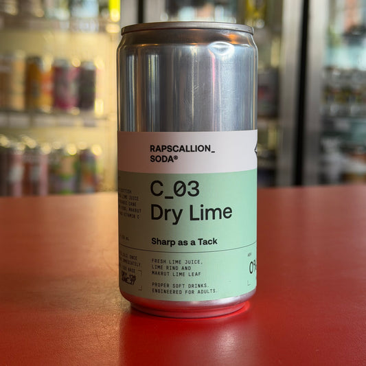 Rapscallion Soda - Dry Lime - Soft Drink - 250ml Can
