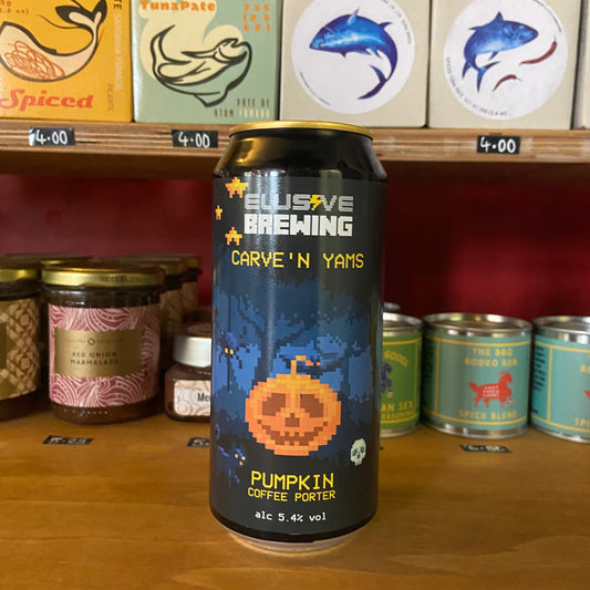 Elusive Brewing - Carve 'N Yams - Pumpkin Coffee Porter - 5.4% - 440ml Can