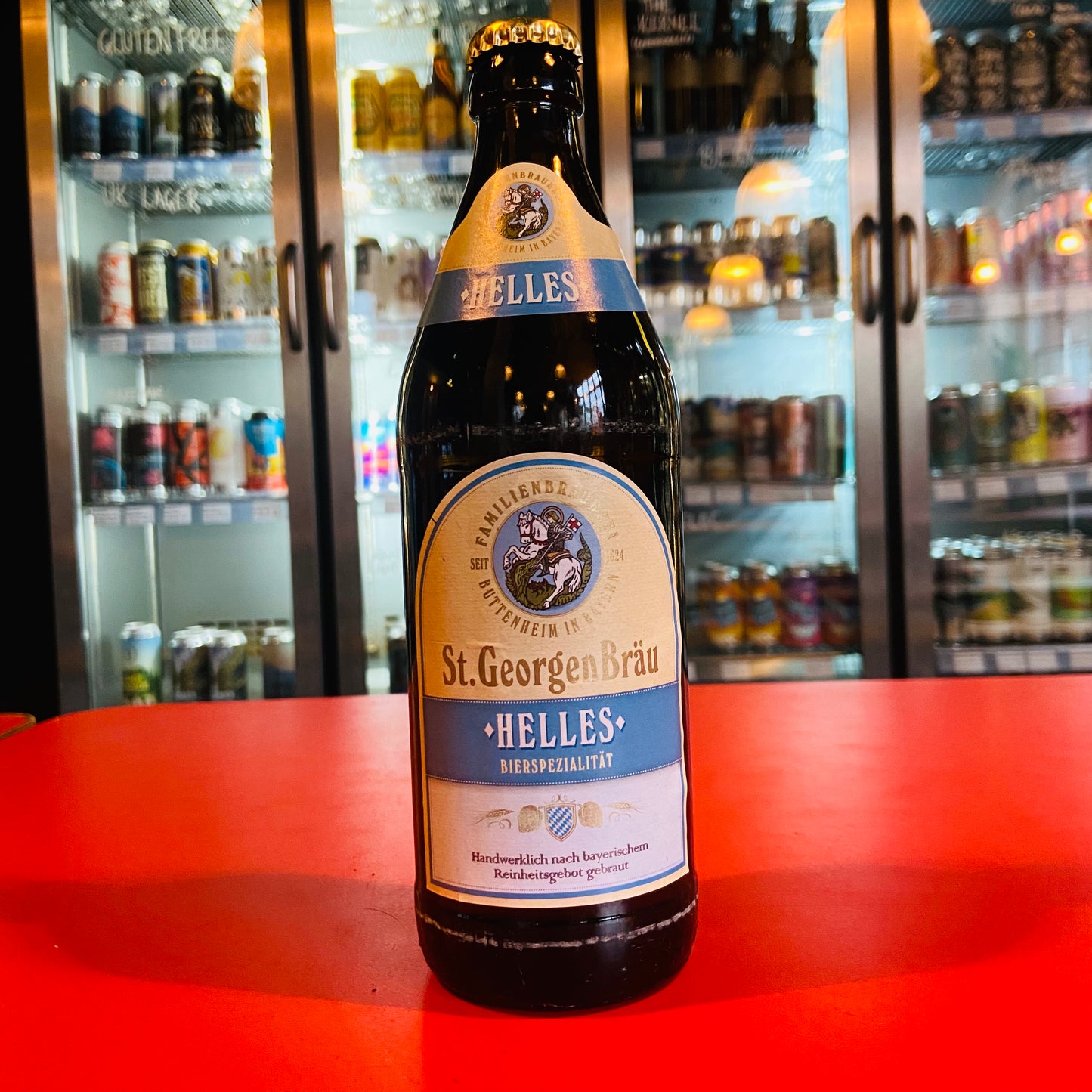 St Georgen Bräu - Helles - Helles Lager - 4.6% - 500ml Bottle