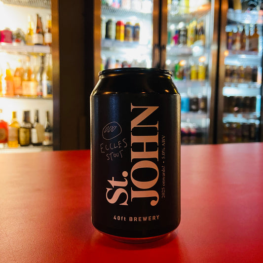 St John x 40 Ft Brewery - Eccles Stout - Stout - 5.0% - 330ml Can