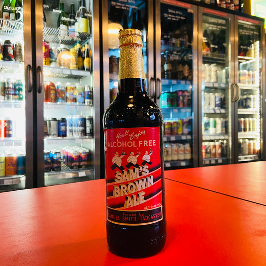Samuel Smiths - Sam's Brown Ale - Alcohol Free Brown Ale - 0.4% - 550ml Bottle