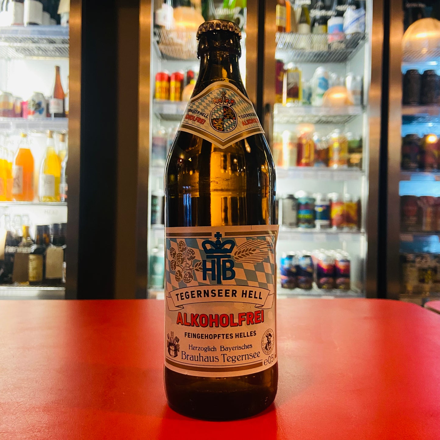 Brauhaus Tegernsee - Tegernseer Hell Alkoholfrei - Alcohol Free Helles Lager - <0.5% - 500ml Bottle
