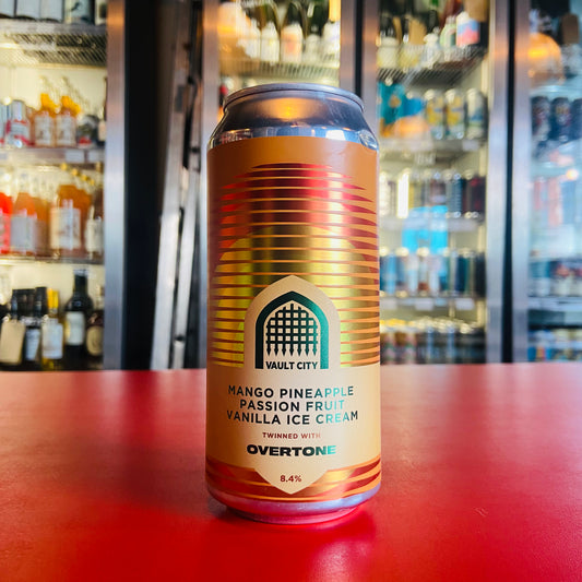 Vault City x Overtone - Mango, Pineapple, Passion Fruit, Vanilla Ice Cream - Solero Sour - 8.4% - 440ml Can