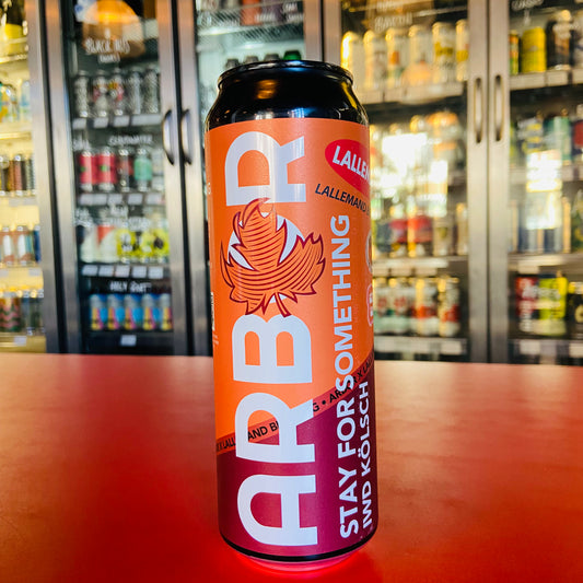 Arbor Ales x Lallemand Brewing - Stay For Something - IWD Kölsch - 4.5% - 568ml Can