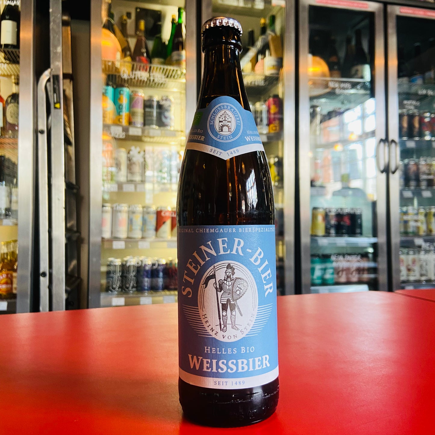 Schlossbrauerei Stein - Steiner-Bier Helles Bio Weissbier - Organic Wheat Beer - 4.9% - 500ml Bottle