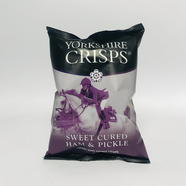 Crisps With Sweet Cured Ham & Pickle