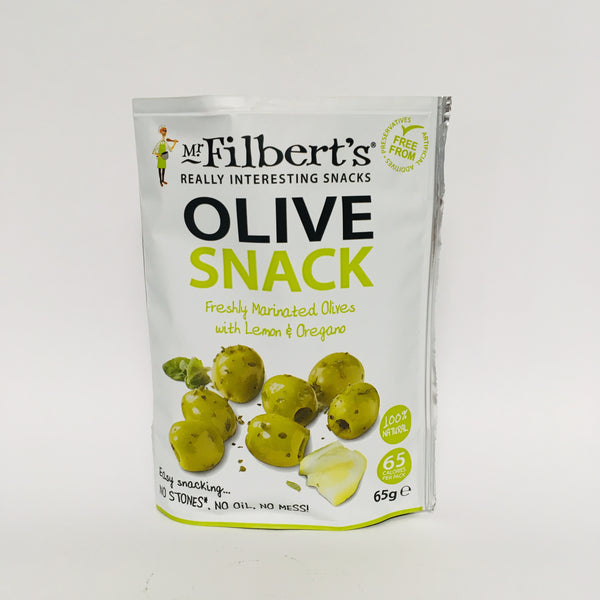Mr Filberts Olive Snack Lemon & Oregano